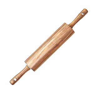 Rodillo para hornear fácil de usar de calidad superior, mangos de madera negros, tablas de pastelería de superficie pulida antiadherente de piedra de mármol genuino - Product Image 6