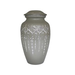 Urna de cremación de aluminio y latón superior para cenizas humanas Suministros funerarios Urna de cenizas de cremación de metal a precio mayorista Hecho en India - Product Image 2