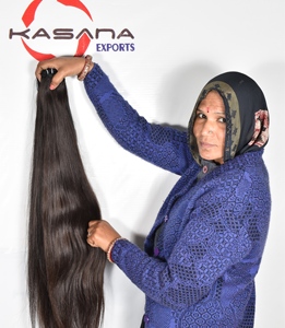 Cuticule indienne alignée 100% femmes Bundle machine double trame traitement aucun vente en gros couleur naturelle noir Extensions de cheveux humains - Product Image 3