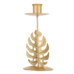 Juego de diseño elegante y delgado de 1 portavelas de soporte de metal de color dorado con cuerpo de metal completo - Product Image 6