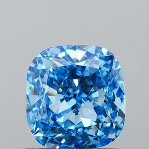 IGI Fancy Vivid Blue 1,01 CT Lab Grown Diamond Cushion Cut VS2 Claridad para la fabricación de joyas Diamante creado en laboratorio calibrado Suelto - Product Image 1