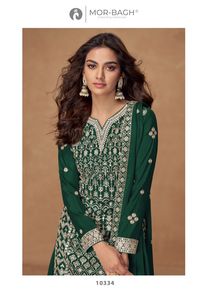 Magnifique soie Chinnon de qualité supérieure avec broderie Salwar Costume Fabricant et fournisseur de l'Inde au taux le plus bas - Product Image 6