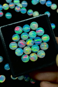 โอปอลเอธิโอเปียนทรงกลมทรงหลังเบี้ยสำหรับทำเครื่องประดับขนาด9มม. - Product Image 3