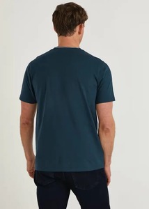 Personalizado OEM bordado impreso hombres Fitness transpirable secado rápido Color sólido hombres camiseta personalizada manga corta 100% algodón camisas - Product Image 4