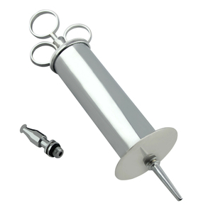 Seringue d'oreille dissolvant de cire en laiton Instruments vétérinaires outils médicaux chirurgicaux seringue de retrait de cire d'oreille 8 oz en laiton avec chrome - Product Image 4