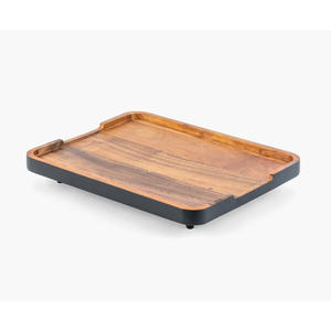 Plateau de service alimentaire écologique en bois de teck massif couleur naturelle matériau de haute qualité étanche à l'eau durable pour une utilisation à domicile dans les restaurants - Product Image 5