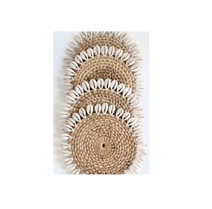 Posavasos de té de ratán tejido hecho a mano, posavasos de mimbre de diseñador para beber, taza de té de vidrio, posavasos, alfombrillas y almohadillas, manteles individuales - Product Image 1