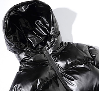 Rembourrage en duvet d'oie pour hommes en nylon personnalisé OEM 100% doudoune à bulles 90 duvet de canard blanc veste en duvet d'oie pour hommes doudoune