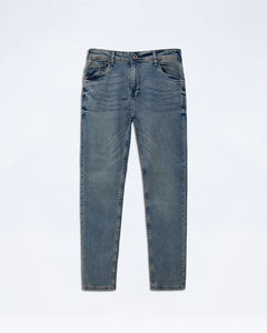 Jeans de mezclilla azules vintage 2026 para hombre, estilo casual urbano, corte recto, a la moda, del fabricante líder, para verano, color liso, ligeros y medianos. - Product Image 1