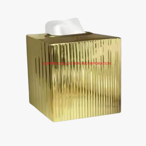 Boîte à mouchoirs en laiton de la meilleure qualité, porte-mouchoirs en métal fabriqué à la main avec des gravures élégantes, organisateur de décoration intérieure à bas prix - Product Image 6