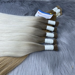 Vente en gros de cheveux humains 100% de qualité supérieure, cheveux vierges bruts, couleur ombrée en vrac, extensions de cheveux russes de 6 à 38 pouces - Product Image 6