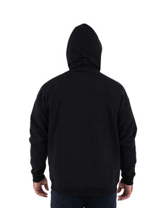 Sweat-shirts à capuche noirs personnalisés unisexes en coton 100% grande taille pour hommes, sweat-shirts à capuche délavés à l'acide avec des éclaboussures - Product Image 3