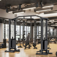 Appareil de musculation professionnel à câbles croisés pour entraînement dorsal, usage commercial, durable, fitness