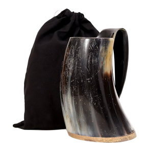 Nouvelle arrivée Tasse en corne de buffle blanche Corne naturelle Tasse à café écologique avec base en bois - Product Image 2