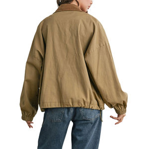 Vestes pour femmes toile de coton personnalisé Vintage High Street Patchwork respirant veste en toile de coton pour les femmes - Product Image 6