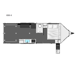 รถพ่วงเดินทางอินเทค รุ่นแบล็ควิง 830-X ปี 2026 น้ำหนักเบา ผลิตจากไฟเบอร์กลาส พร้อมโครงสร้างอะลูมิเนียม และครัวแบบเลื่อนออกได้ - Product Image 4