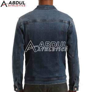 Chaqueta vaquera de alta calidad para hombre, ropa informal de ajuste personalizado, prendas de vestir exteriores de moda con chaqueta de invierno frontal con botones - Product Image 3