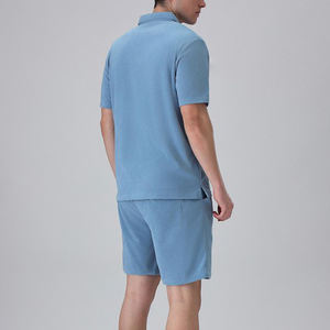 Conjuntos de pantalones cortos de camiseta informal de alta calidad para hombre, conjunto doble personalizado de 2 piezas, conjunto corto de verano para hombre - Product Image 3