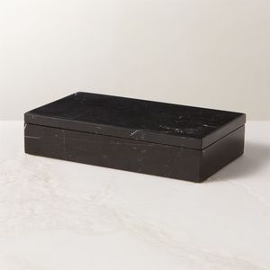 Boîte de rangement en marbre de marque privée avec motif artistique, idéale pour améliorer l'intérieur de la maison tout en organisant les objets - Product Image 3