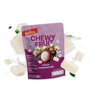 Kauwbare Mangosteen Jelly Fruit 80g 100% Natuurlijke Gezonde Snack 18 Maanden Houdbaarheid Verwerkt Landbouwproduct Thailand Fabrikant