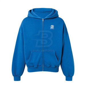 Conception personnalisée Coton Polyester Fait Fermeture Éclair Sweats à Capuche Léger Qualité Supérieure Fermeture Éclair - Product Image 1