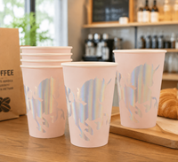 Gobelets jetables écologiques de qualité alimentaire avec couvercles, conception anti-fuite, gobelets en papier à paroi simple pour café