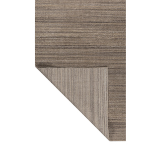 พรมโพลีเอสเตอร์ทำมือขนาดใหญ่ ลายทางสีเบจและสีน้ำตาล รูปทรงสี่เหลี่ยมผืนผ้า ขนาด 9x12 ฟุต สำหรับใช้ในห้องนอนและทางเดิน-รุ่น Hpl-59 - Product Image 5