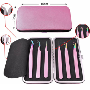 Juego de Pinzas para Extensión de Pestañas de 10 mm, Punta Suave, Mango Cómodo, Antimagnéticas, de Acero Inoxidable de Alta Calidad Premium - Product Image 6