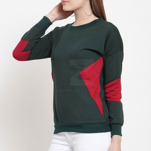 เสื้อสเวตเตอร์ผ้าฝ้ายระบายอากาศสำหรับผู้หญิง, เสื้อแฟชั่นลำลองสำหรับฤดูหนาวใส่ได้พอดีตัว100% มีโลโก้ด้านหน้าปรับแต่งได้ - Product Image 4