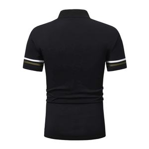 Polos de algodón de alta calidad con logotipo bordado personalizado para hombre, ropa deportiva de marca informal, camisetas Unisex de moda para el hogar - Product Image 4
