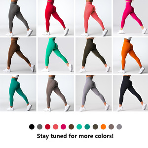 <b>Women's</b> Seamless Mid Waist Breathable Sports Gym Pants Scrunch Butt Lifting Yoga <b>Leggings</b> Cation Workout Fitness Sportswear - Product Image 2