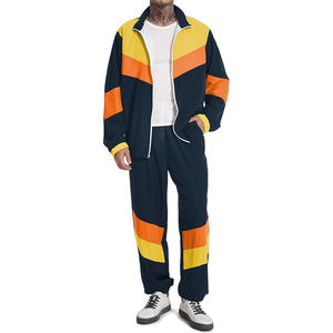 Conjunto Deportivo Personalizado para Hombre, Chaqueta Cortavientos de Nailon con Paneles en Contraste y Cremallera de Secado Rápido y Pantalones, Conjunto Deportivo Informal de 2 Piezas - Product Image 6