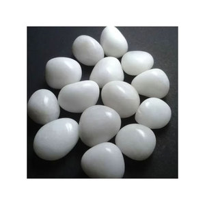 Exportateur indien de pierres naturelles blanches dégringolées pierre précieuse d'agate sculptée avec technique - Product Image 5