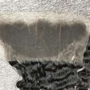 100% cabello humano virgen ondulado Hd encaje 13x6 Frontal con mechones onda Natural 13x4 extensiones de encaje conjunto completo máquina doble trama - Product Image 6