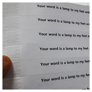 Hot bán vòng đeo tay vé Tyvek khả năng chịu nước có thể được tái chế có thể được in với máy in phun Máy in mã <span class=keywords><strong>QR</strong></span> - Product Image 3