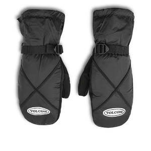 ถุงมือโอว์ เอ็กซ์ มิตเทนส์สำหรับผู้ชายของโวลคอมสีดำ ขนาดใหญ่ ทำจากโพลีเอสเตอร์และหนัง ป้องกันรังสียูวี พร้อมที่จับมือสำหรับเล่นสโนว์บอร์ด - Product Image 2
