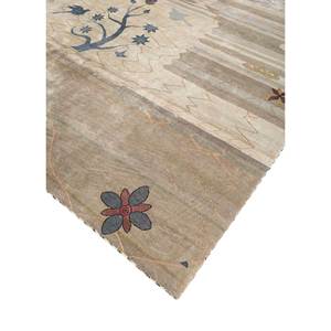 Tapis en soie noués à la main Freedom Manchaha bleus, épaisseur 10 mm, motif floral patchwork, pour chambre, couloir, utilisation rectangulaire au sol de la maison - Product Image 2