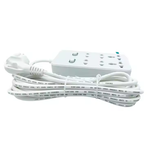 Toma de corriente universal OMINSU 2CB con 2 salidas universales y 4 de dos pines con cable flexible de 2,5 m o 4,5 m - Product Image 5