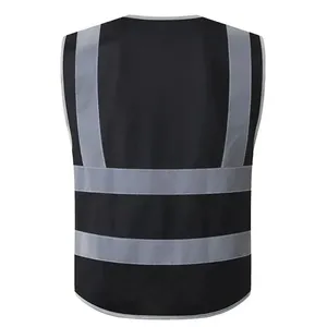 Chaleco de Seguridad Naranja de Alta Visibilidad al por Mayor 2026 con Franjas Reflectantes, Ropa de Trabajo de Poliéster, Logotipo Personalizado, Servicio OEM - Product Image 2