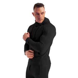Survêtement de jogging en coton et polyester pour hommes, vêtements de sport de fitness minces au design uni pour les bas actifs, vente en gros - Product Image 1