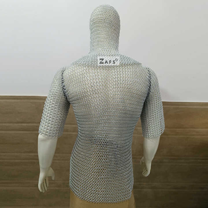 เสื้อเกราะแบบมีฮู้ดสำหรับ SCA reenactments งานหัตถกรรมโลหะอะลูมิเนียม - Product Image 3