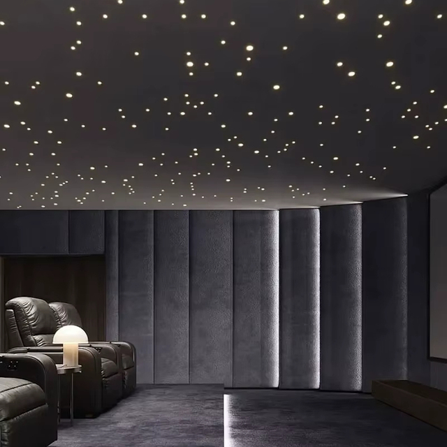 Mini Recessed LED Downlight Tiny Spot Light for Star Ceiling | 19mm Hidden Trim Small Mini Spotlight Custom Colors
