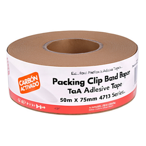 Bande de fixation en papier chamois pour ruban adhésif Tesa 50m x 75mm Série 4713 - Product Image 3
