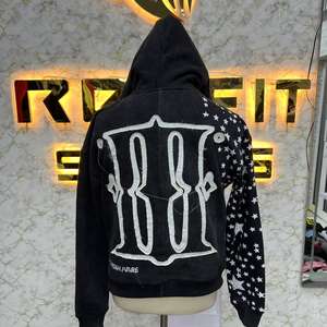 Sudadera con Capucha y Cremallera de Fabricación Propia a Bajo Precio, Sudadera con Estampado Puff, Sudadera con Capucha para Hombre a Precio Económico - Product Image 4