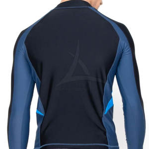 Chemises de compression pour hommes à manches longues, séchage rapide, respirantes, protection UV, motif uni, coupe régulière, écologiques - Product Image 6