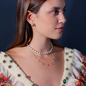 Collier Pendentif en Argent Sterling 925, Design Minimaliste Turc Perlé, Fait Main, Idéal pour Fiançailles, Mariage et Fêtes, Vente en Gros - Product Image 5