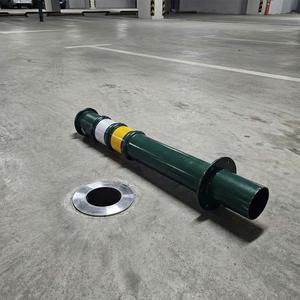 75 cm Lockable Parking <b>Post</b> Metal Removable Type <b>Anchored</b> Parking Barrier - Product Image 6