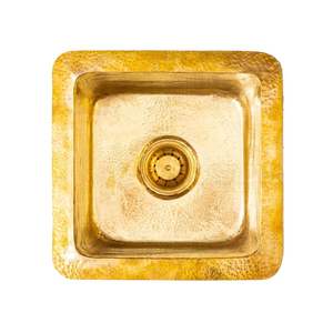 Évier en laiton au look moderne pour la décoration de salle de bain contemporaine, ajoutant une touche élégante avec un matériau en laiton - Product Image 5