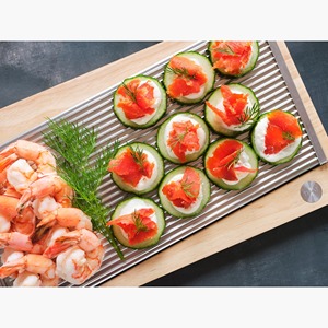 Planche à découper élégante en bois avec artisanat en bois massif et grande surface pour rendre la préparation des repas rapide et facile - Product Image 6