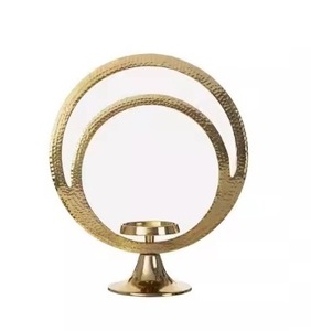 Vente chaude À La Main Doré Bougie Lumière Titulaire Premium Qualité Métal Attrayant Éclairage Décoration Prix Le Plus Bas Bougeoirs - Product Image 5